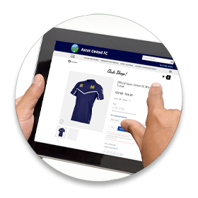 Order online, your own Club Shop