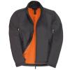 B&C ID.701 Softshell jacket /women Dark Grey/Neon Orange Lining