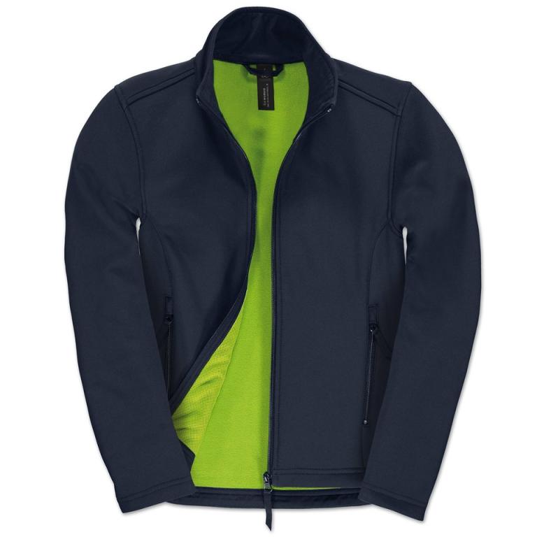 B&C ID.701 Softshell jacket /women Navy/Neon Green Lining