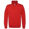 B&C ID.004 ¼ zip sweatshirt Red