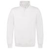 B&C ID.004 ¼ zip sweatshirt White
