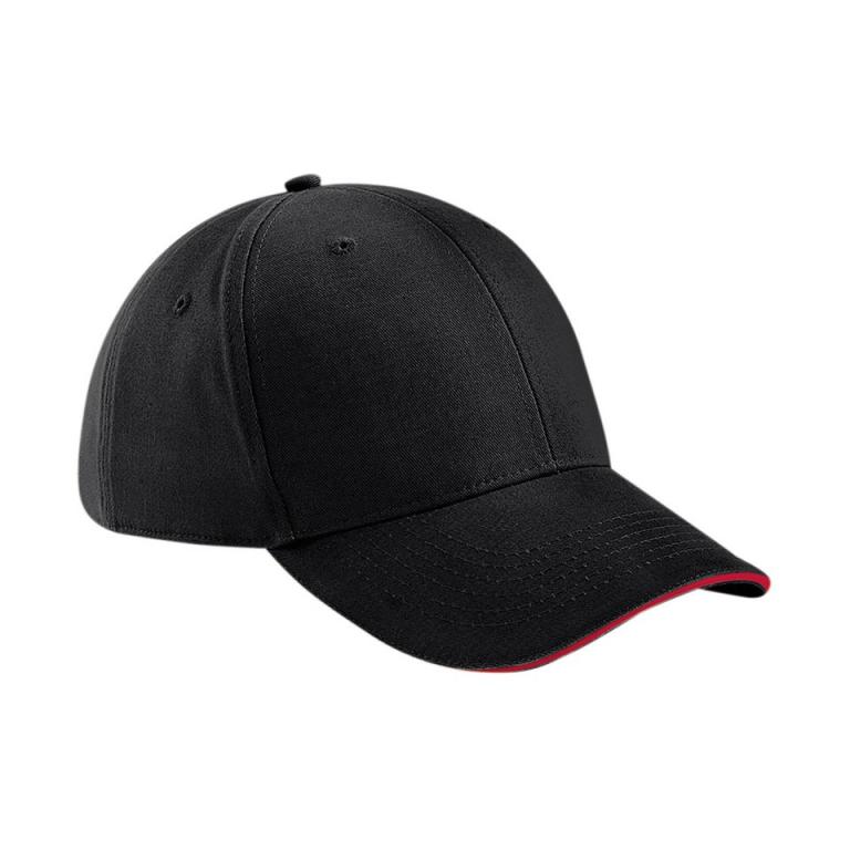Athleisure 6-panel cap Black/Classic Red