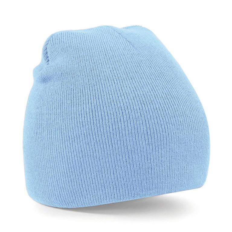 Two-tone pull-on beanie Sky Blue