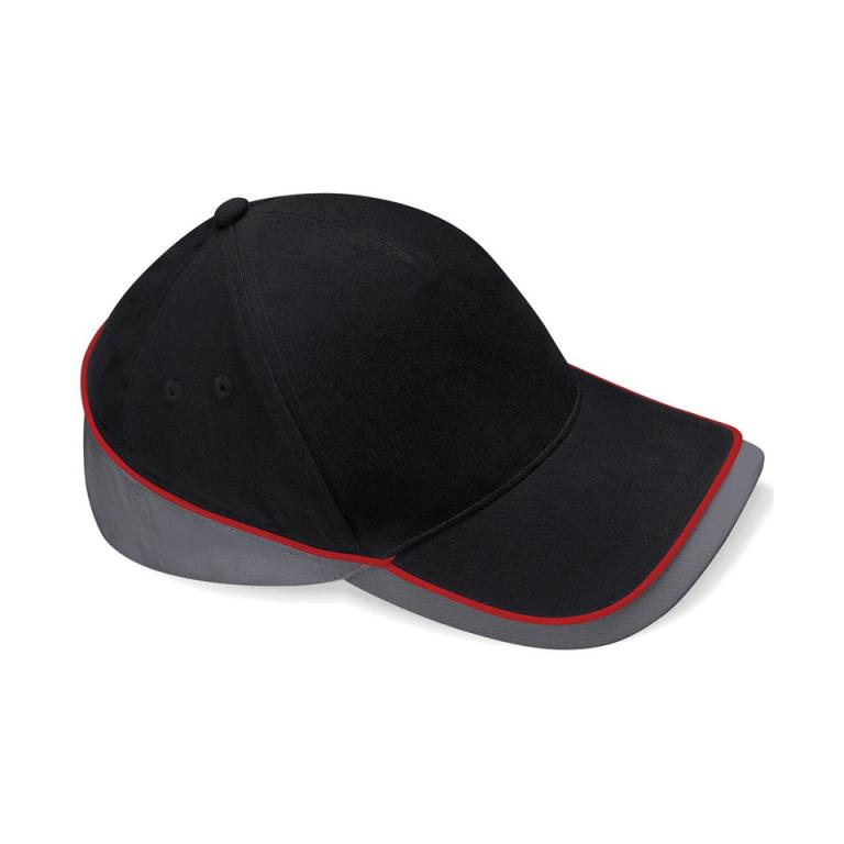 Teamwear competition cap Black/Graphite Grey/Classic Red