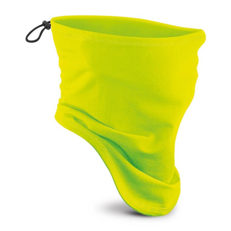 Softshell sports tech neck warmer Fluorescent Yellow