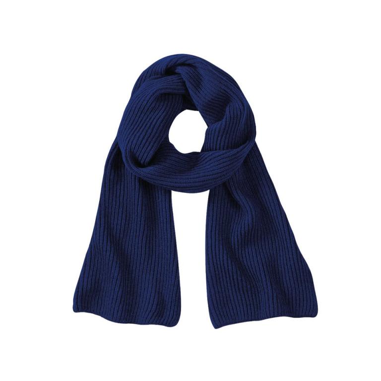 Metro knitted scarf French Navy