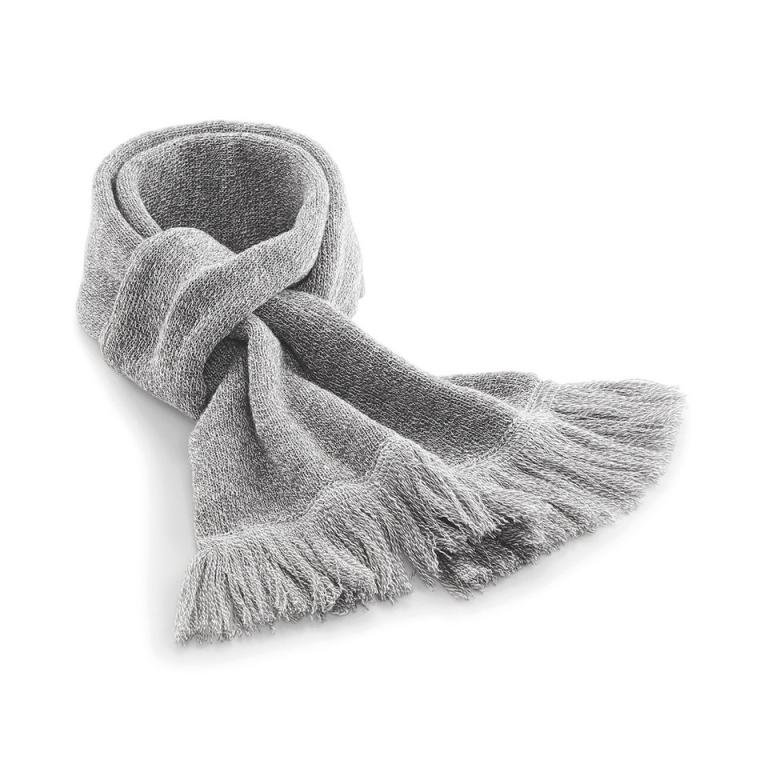 Classic knitted scarf Heather Grey