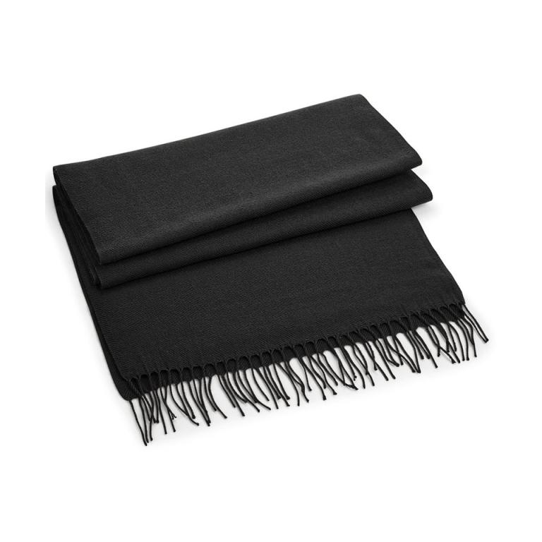 Classic woven scarf Black