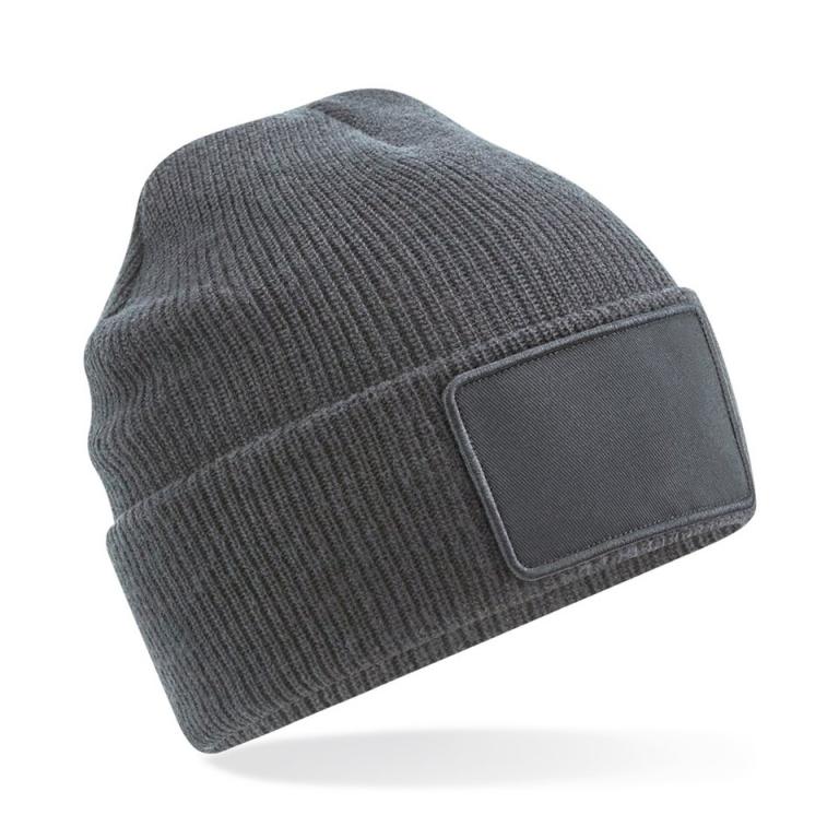 Removable patch Thinsulate™ beanie Graphite Grey