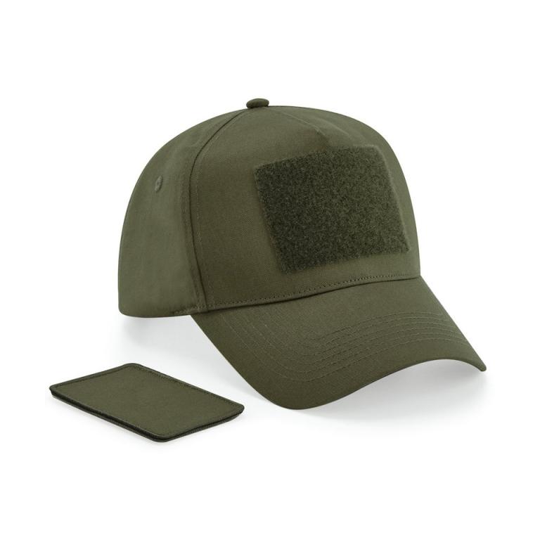 Removable patch 5-panel cap Military Green