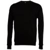 Unisex drop shoulder fleece Black