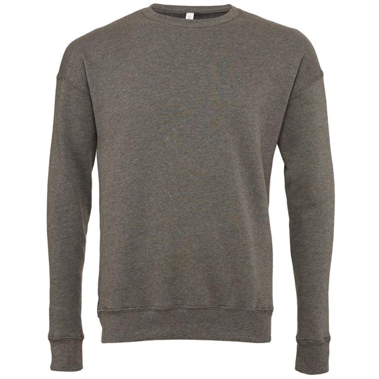 Unisex drop shoulder fleece Deep Heather