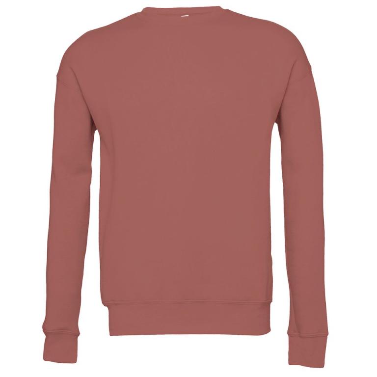 Unisex drop shoulder fleece Mauve