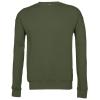 Unisex drop shoulder fleece Military Green