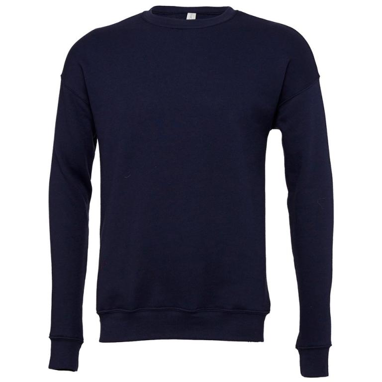 Unisex drop shoulder fleece Navy