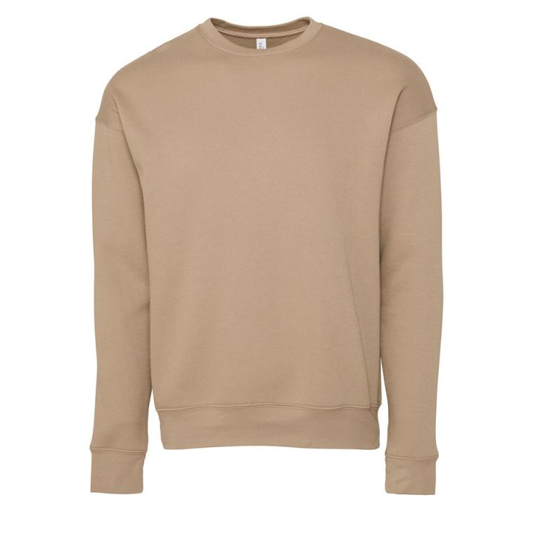 Unisex drop shoulder fleece Tan