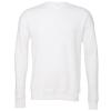 Unisex drop shoulder fleece White