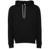 Unisex polycotton fleece pullover hoodie DTG Black