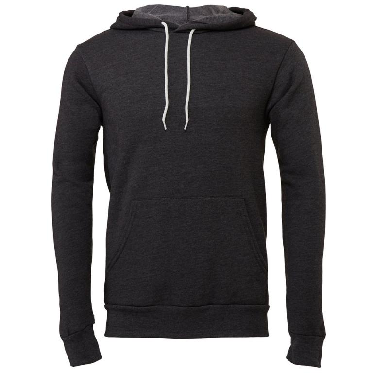 Unisex polycotton fleece pullover hoodie Dark Grey Heather
