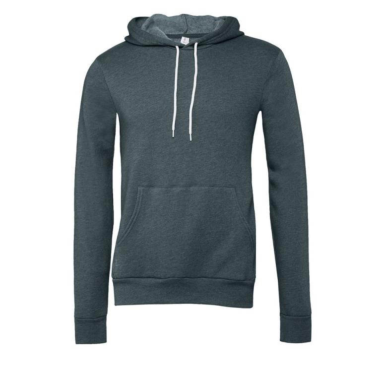 Unisex polycotton fleece pullover hoodie Heather Slate