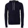 Unisex polycotton fleece pullover hoodie Navy