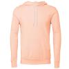 Unisex polycotton fleece pullover hoodie Peach