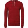 Unisex polycotton fleece pullover hoodie Red Marble Fleece