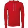 Unisex polycotton fleece pullover hoodie Red