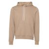 Unisex polycotton fleece pullover hoodie Tan