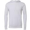 Unisex polycotton fleece pullover hoodie White
