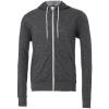 Unisex polycotton fleece full-zip hoodie Digital Grey