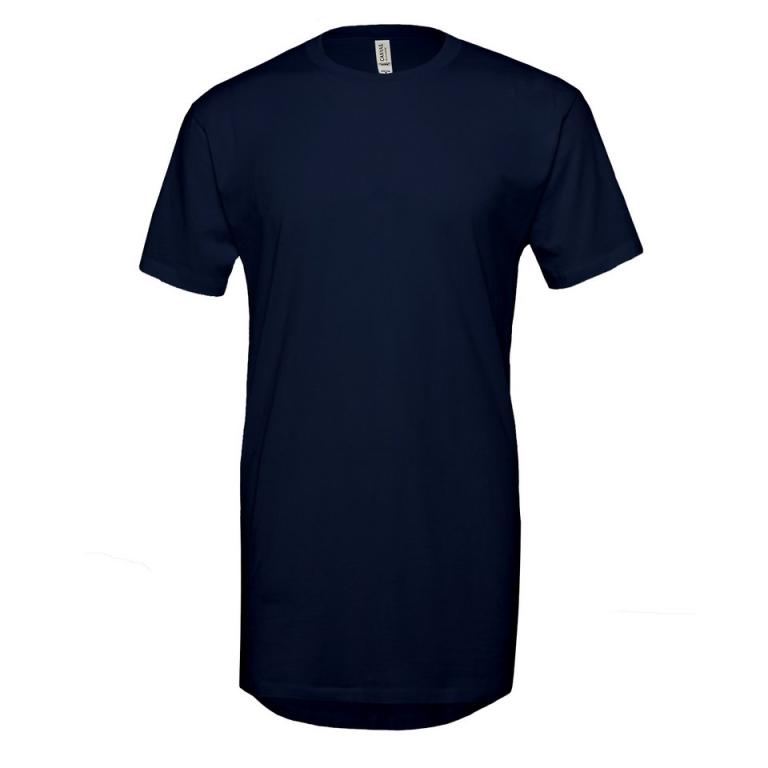 Unisex long body urban t-shirt Navy