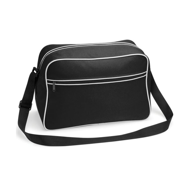 Retro shoulder bag Black/White