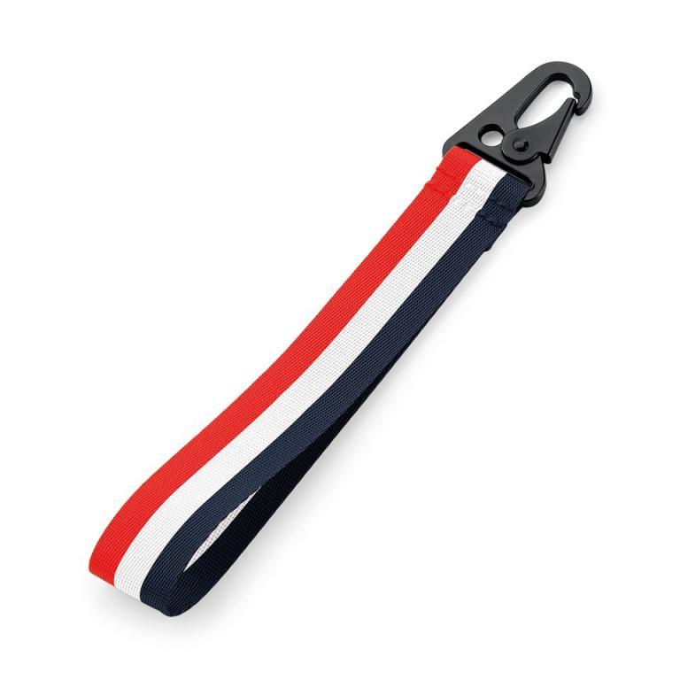 Brandable key clip Red/White/Navy