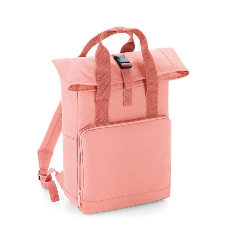 Twin handle roll-top backpack Blush Pink