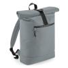 Recycled rolled-top backpack Pure Grey