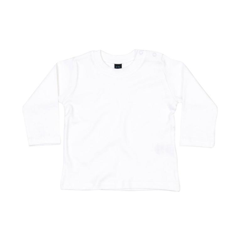 Baby long sleeve T White