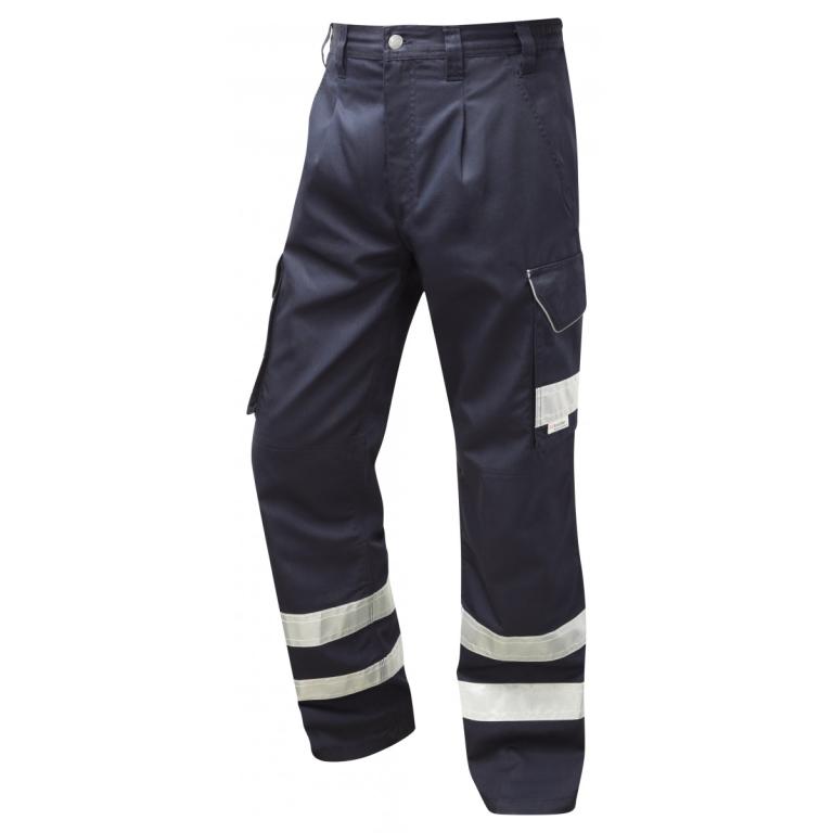 Ilfracombe Cargo Style Reflective Poly/Cotton Trouser Navy