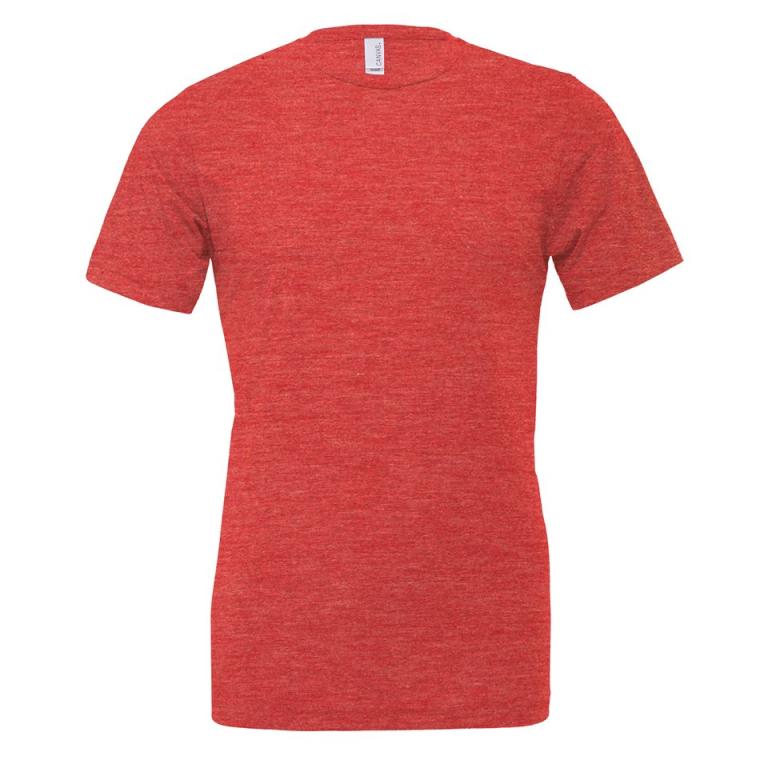 Unisex triblend crew neck t-shirt Light Red Triblend