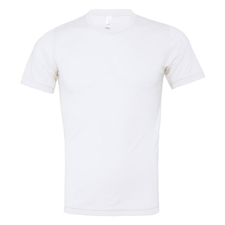 Unisex triblend crew neck t-shirt Solid White Triblend