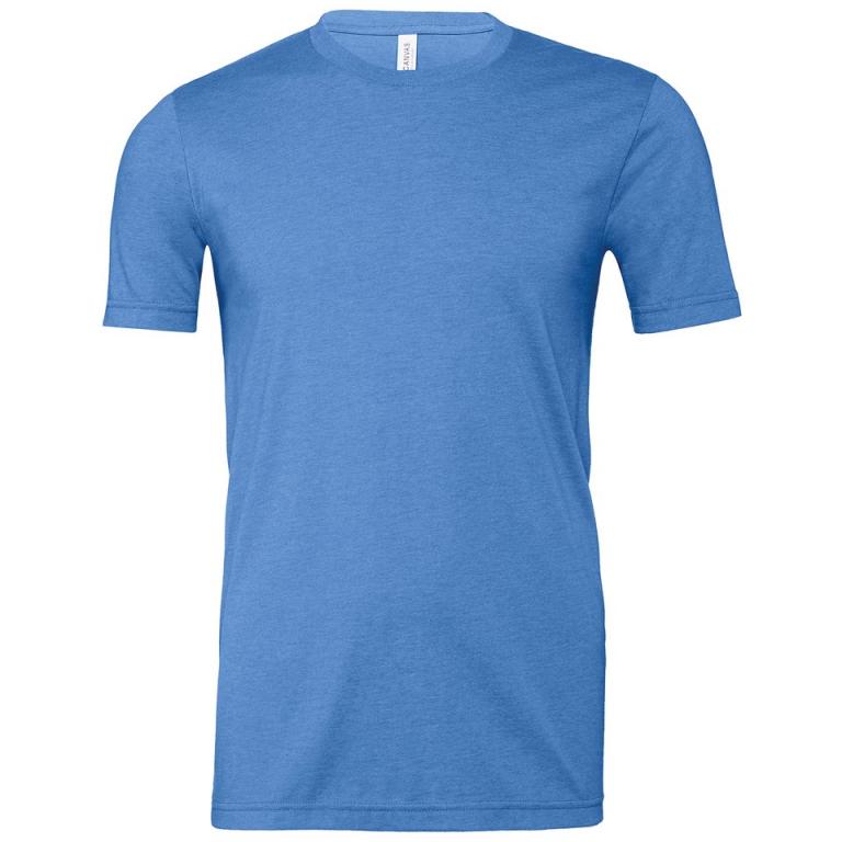 Unisex heather CVC short sleeve t-shirt Heather Columbia Blue