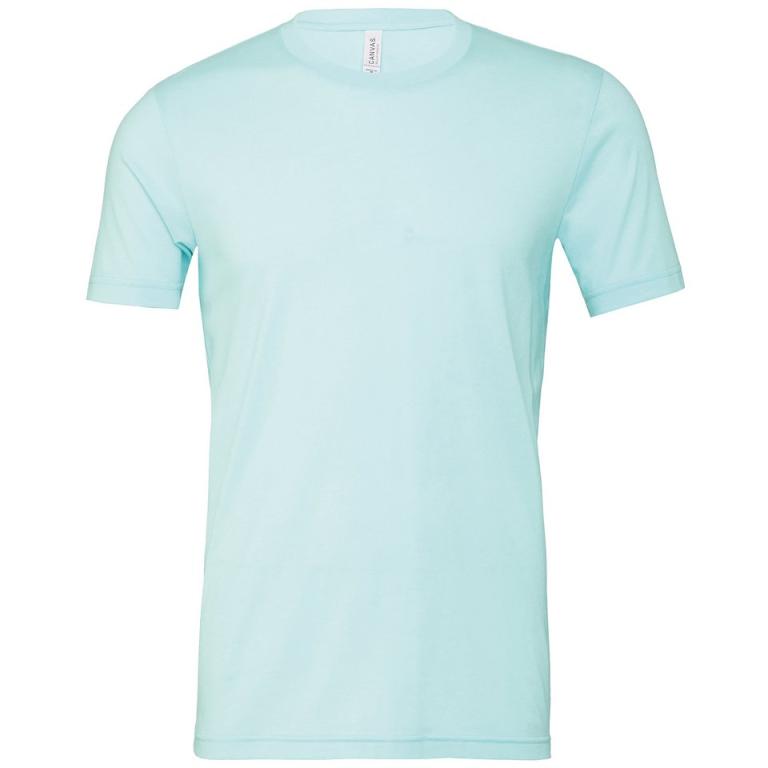 Unisex heather CVC short sleeve t-shirt Heather Ice Blue