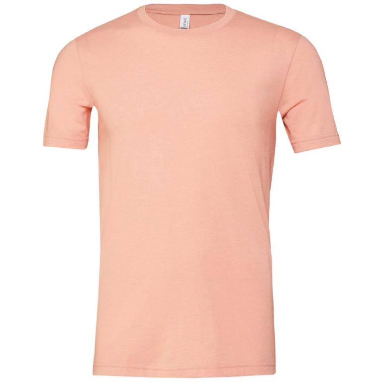 Unisex heather CVC short sleeve t-shirt Heather Peach