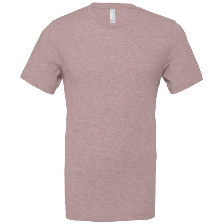 Unisex heather CVC short sleeve t-shirt Heather Pink Gravel