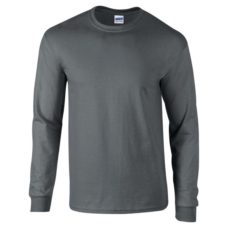 Ultra Cotton™ adult long sleeve t-shirt Charcoal