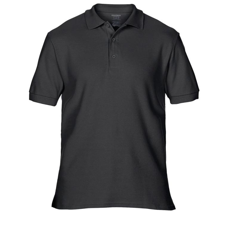 Premium Cotton® double piqué sport shirt Black