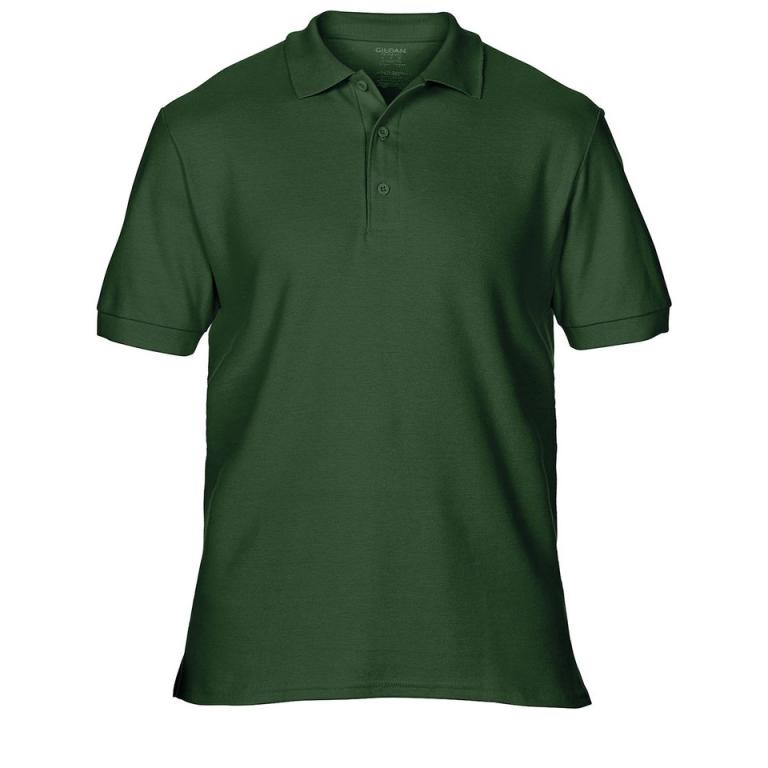 Premium Cotton® double piqué sport shirt Forest Green
