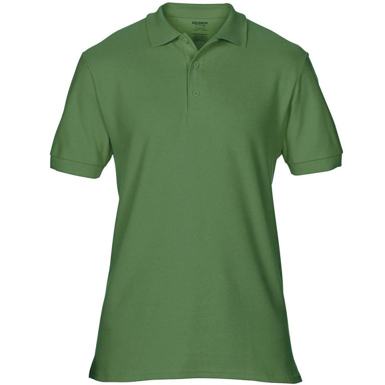 Premium Cotton® double piqué sport shirt Military Green