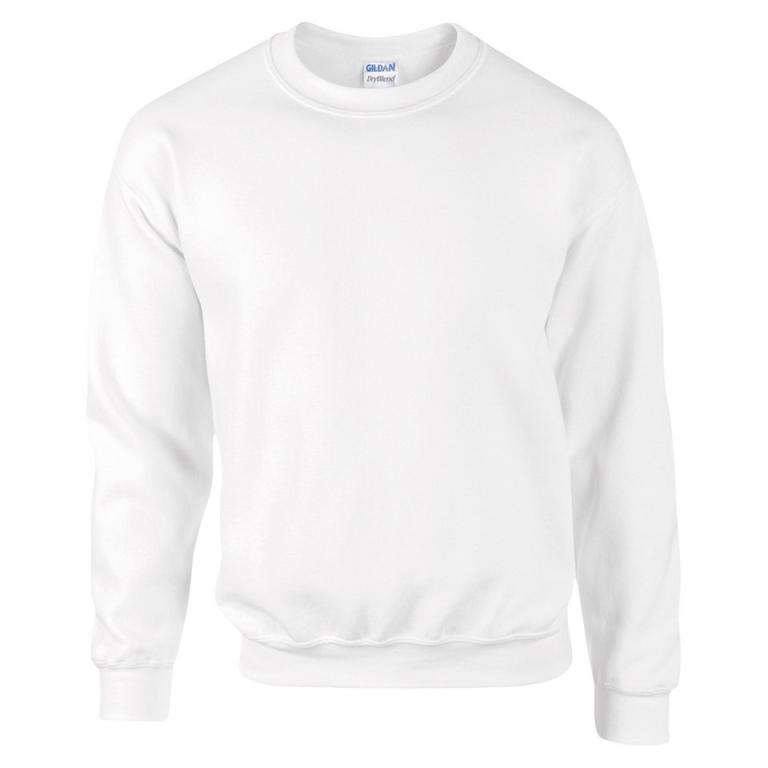 DryBlend® adult crew neck sweatshirt White