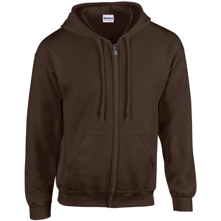 Heavy Blend™  full zip hooded sweatshirt Dark Chocolate